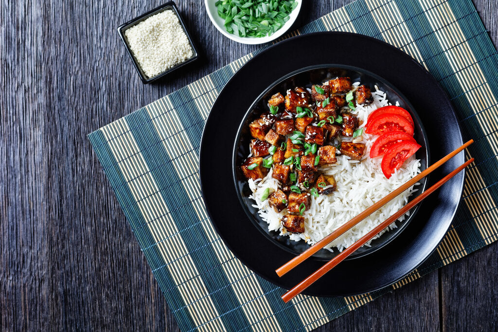 Miso Tofu with Fresh Garlic and Tamari