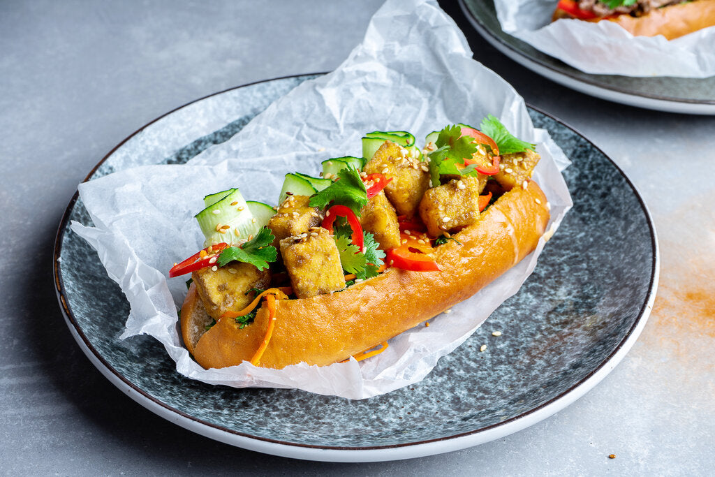 Tofu Banh Mi: Vietnamese Sandwich Vegetarian-Style